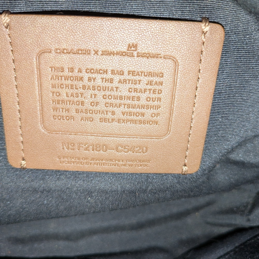 Coach X Jean-RARE Michel Basquiat NY Track Crossbody Messenger Bag NOW ONLY $350 - Picture 11 of 15